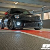 Front shot of tuned Mini R56 JCW