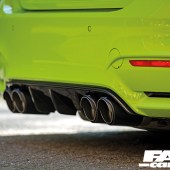 Exhaust tips on bagged BMW M4 F82