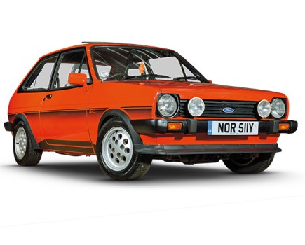 Front 3/4 of Ford Fiesta XR2 Mk1