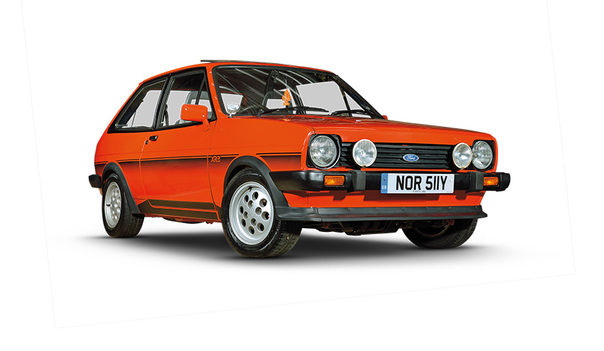 Front 3/4 of Ford Fiesta XR2 Mk1