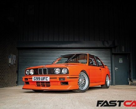Front 3/4 LS-swapped BMW E30 M3