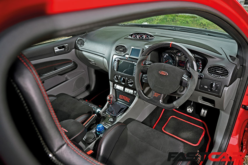 Interior shot of Modified Ford Focus ST Mk2