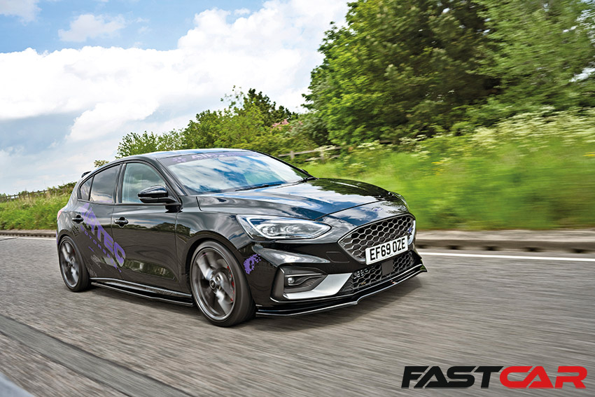 Modified Ford Focus ST Mk4 driving shot