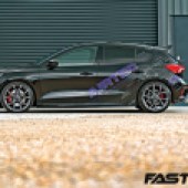 Side profile shot of modified Ford Focus ST Mk4