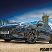 Front 3/4 on modified ford focus st mk4