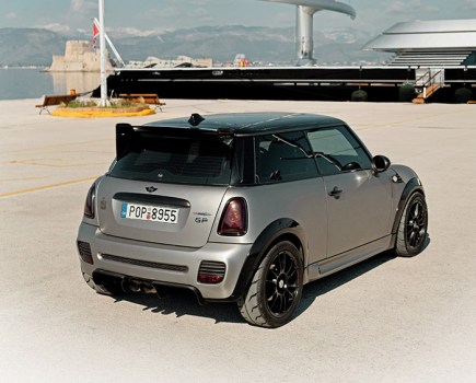 rear shot of Modified Mini R56