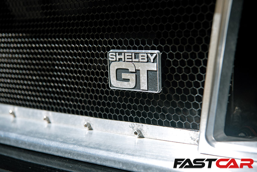Shelby GT badge on modified mustang
