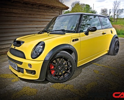 Front 3/4 shot of tuned R53 mini