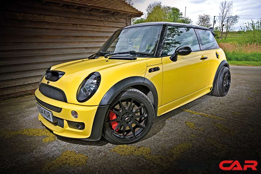 Front 3/4 shot of tuned R53 mini