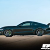 Side shot of twin-turbo Ford Mustang