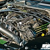 Twin-turbo engine in ford mustang s550