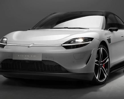 A concept foreshadowing the upcoming Sony & Honda EV