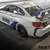 Rear aerial shot of Modified BMW M2