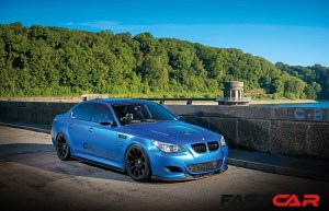 front 3/4 of Modified BMW M5 E60