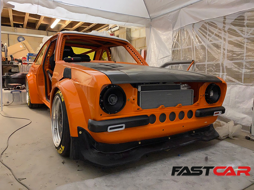 Body kit fitted to modified Ford Escort Mexico