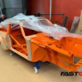 Modified Ford Escort Mexico being built - bare shell
