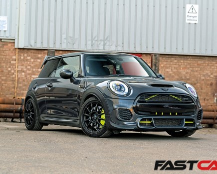 Front 3/4 of modified mini f56 jcw