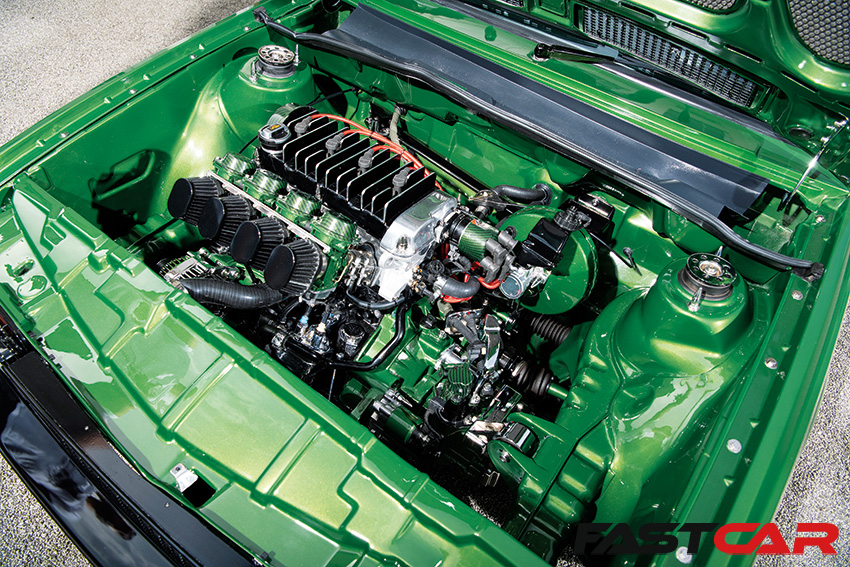 Engine inside of modified mk2 scirocco