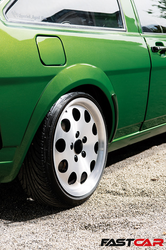 Rear 3/4 panel and wheels on modified mk2 scirocco