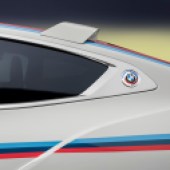 The BMW 3.0 CSL features BMW's iconic Hofmeister kink