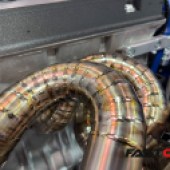 Custom exhaust manifold on R32