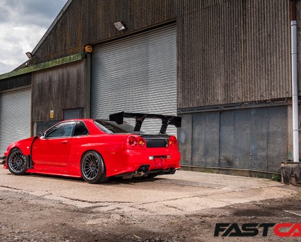 Rear shot of R34 Skyline gtr