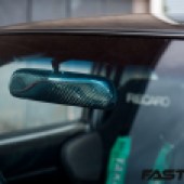 Carbon fibre rear view mirror