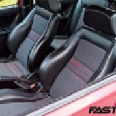 Tuned VW Golf Mk2 Rallye recaro seats