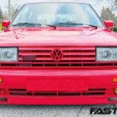 front grille on Tuned VW Golf Mk2 Rallye