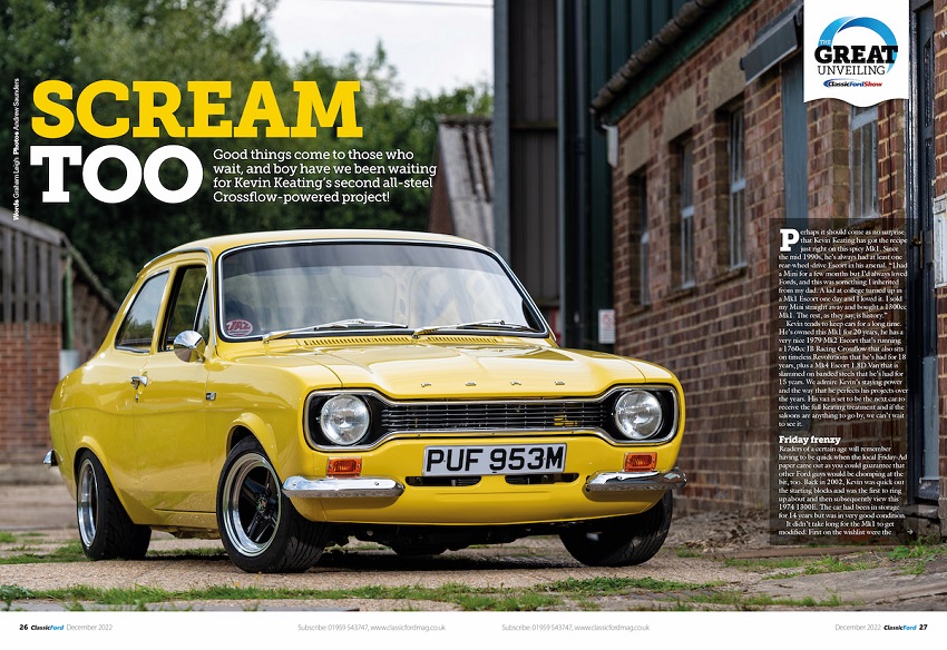 A Classic Ford feature on Keating's Mk1 Escort 