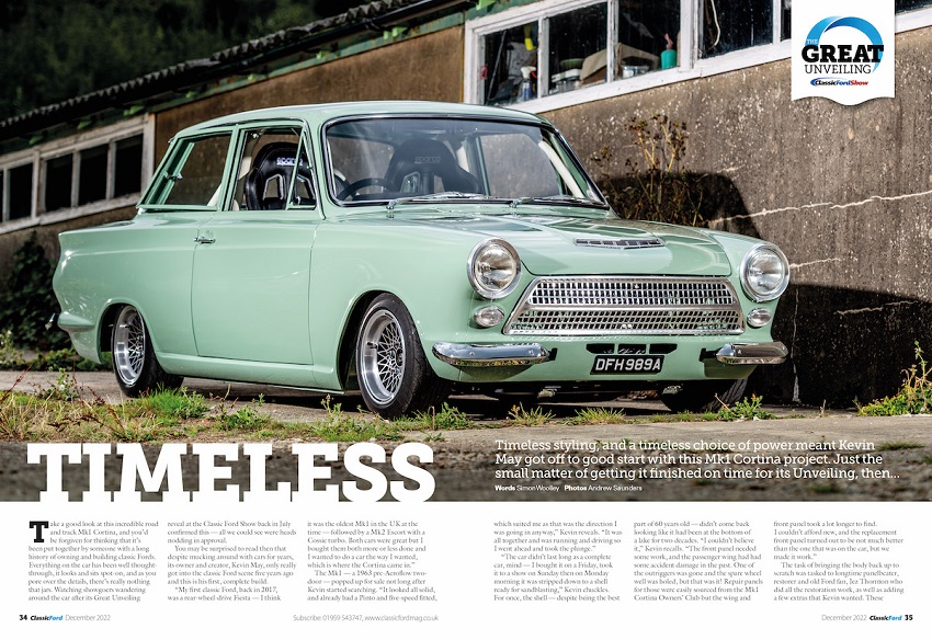 A Classic Ford feature on May's Cortina