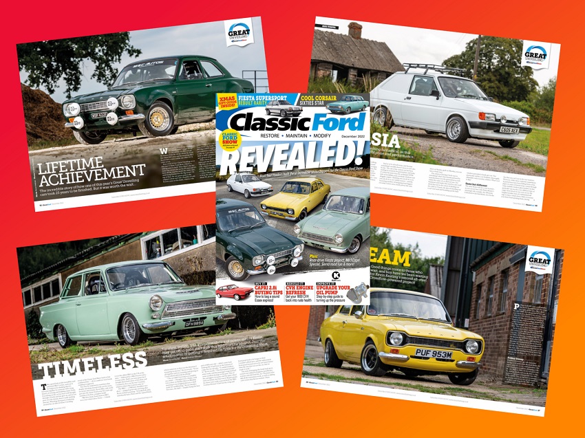 The four project cars featured in the latest issue of Classic Ford