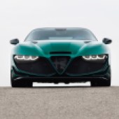 It's hard to beat an Alfa Romeo front end, and Zagato's interpretation is just as imposing, if not more so.