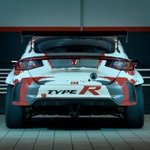 The rear end of the Honda Civic Type R TCR FL5