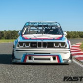 front on shot of BMW E30 M3 Race Car