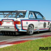 rear 3/4 BMW E30 M3 Race Car