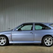 Side profile shot of Ford Escort Cosworth T25
