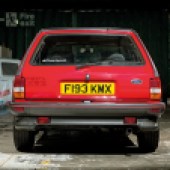 Rear shot of Ford Fiesta XR2 Mk2