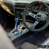 Interior shot on turbocharged BMW E30 325i