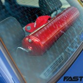 Air ride compressor tank on turbocharged BMW E30 325i