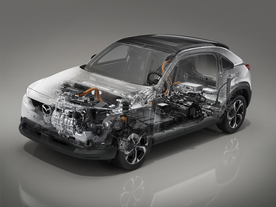 The Mazda MX-30 R-EV will enjoy extra range thanks to hybrid rotary power.