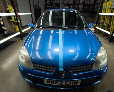 Before and after paint correction