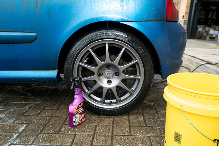 Clean alloy wheels after detail
