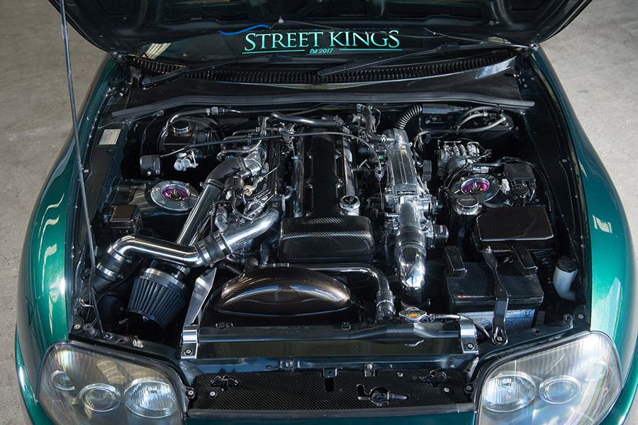 Heavily tuned 2JZ-GTE engine