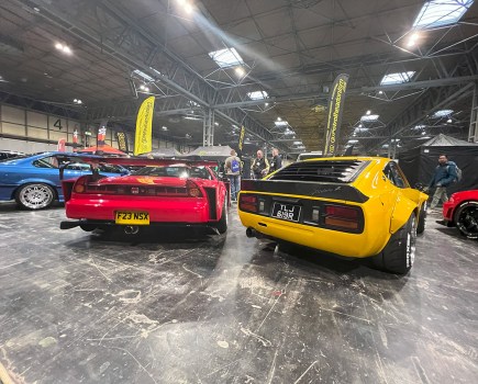 Honda nsx and Datsun 280z at Autosport International 2024