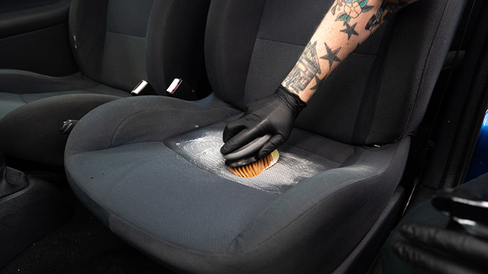 Interior cleaning stage of how to detail a car