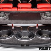 Audi car audio boot build in Leon