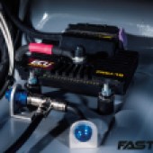 Lightweight battery on VW Golf GTI Mk7 Race Car