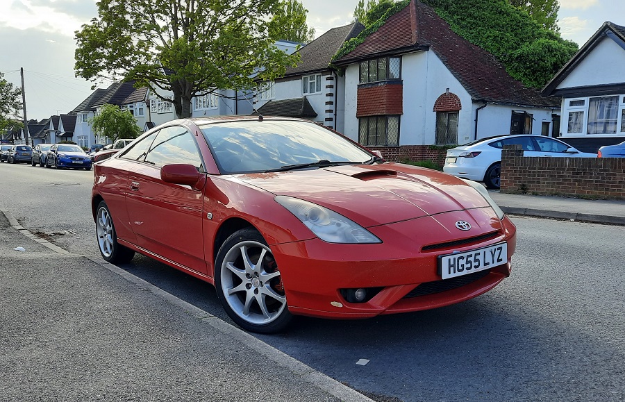 red Toyota Celica T Sport