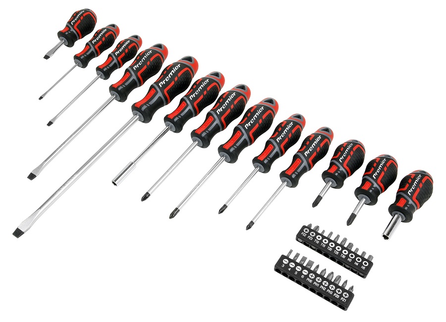 Sealey 33-piece GripMAX screwdriver and bit set